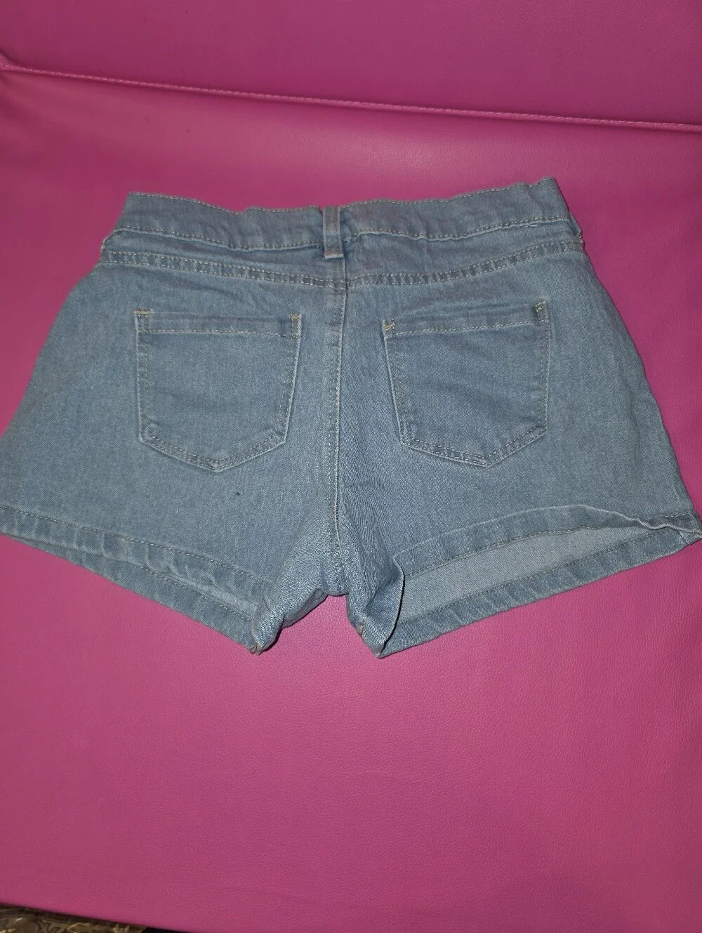 Girls' Light Blue Denim Shorts - Casual Everyday Style